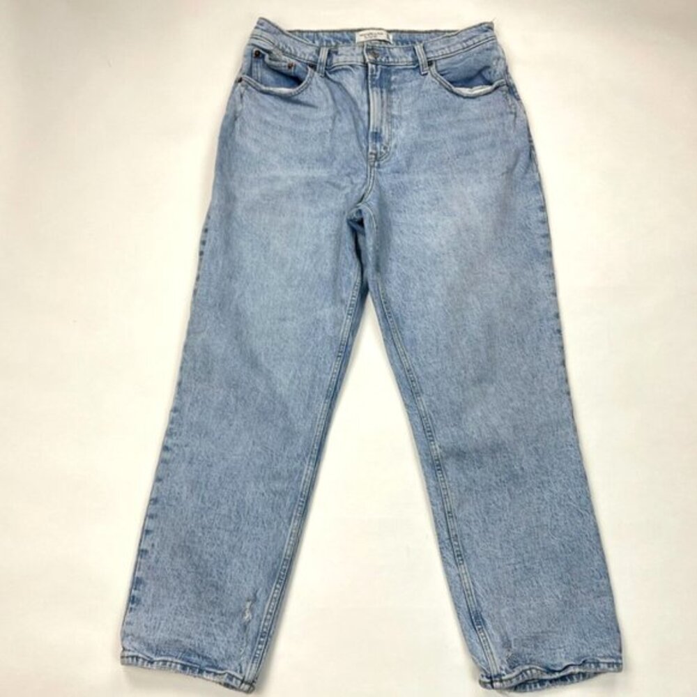 Abercrombie Fitch Ultra High Rise 90s Straight Curve Women 32 14 Vintage Denim
